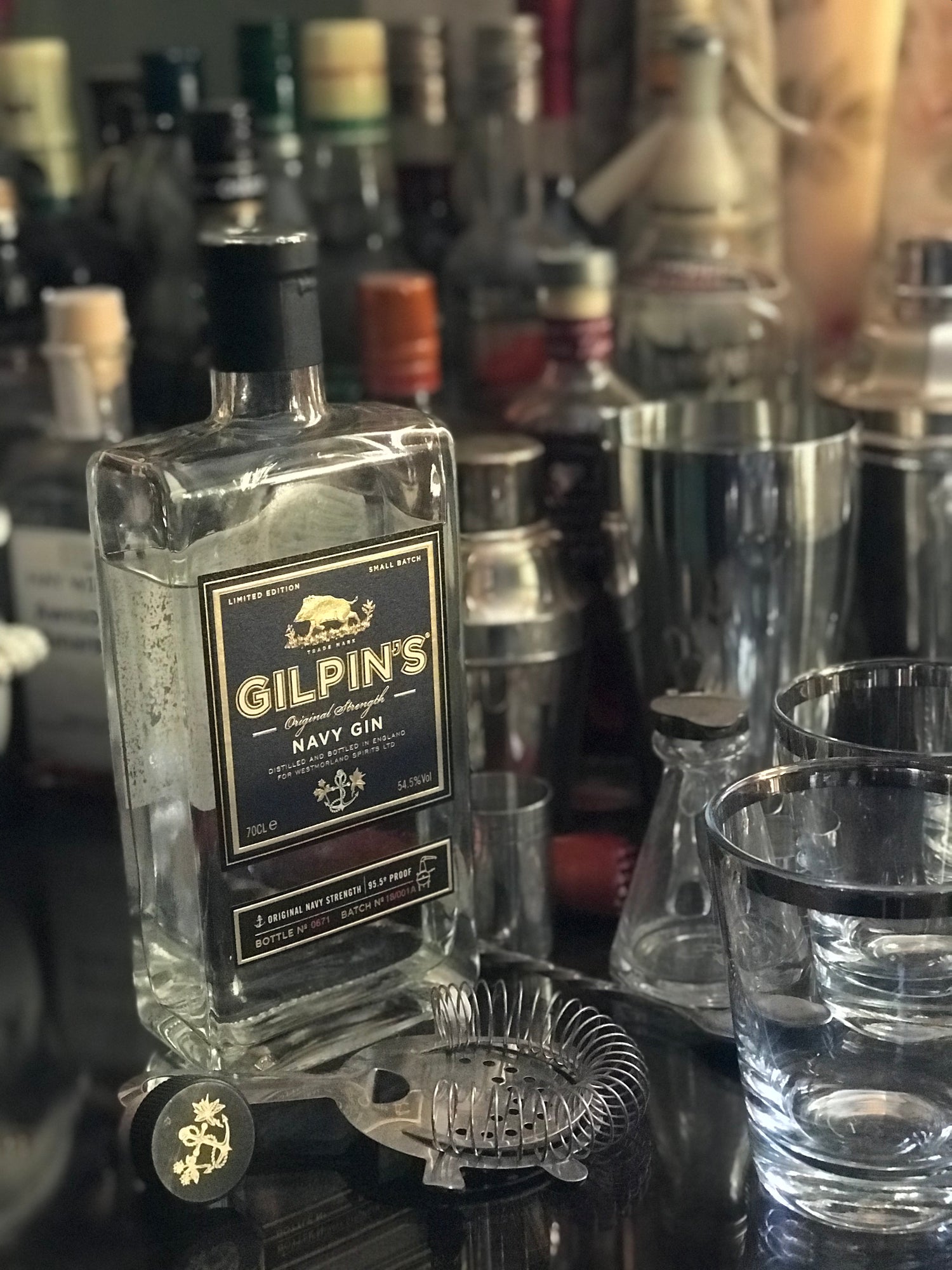 Gilpin's Navy Gin bottle